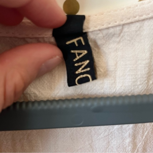 Cream V-Neck Women's Babydoll Dress size XS - Picture 4 of 15